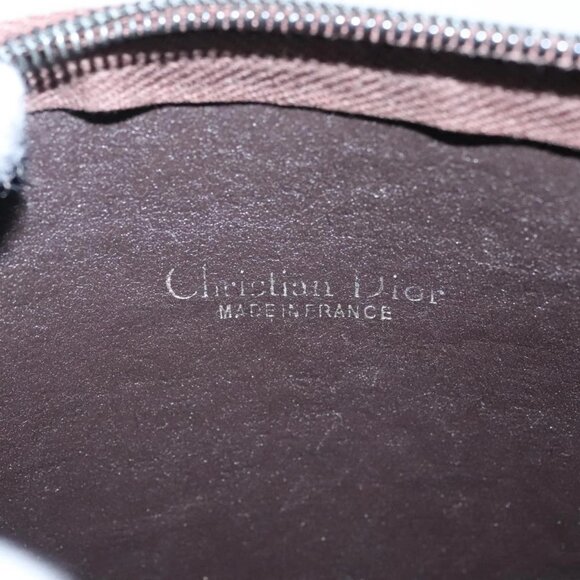 Christian Dior Trotter Canvas Shoulder Bag Gold Brown - Picture 10 of 15